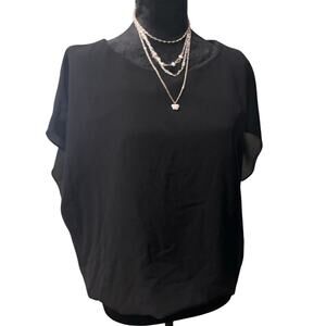 VIISHOW ♦︎ Women's Black‎ Short Sleeve Top ♦︎ Size M